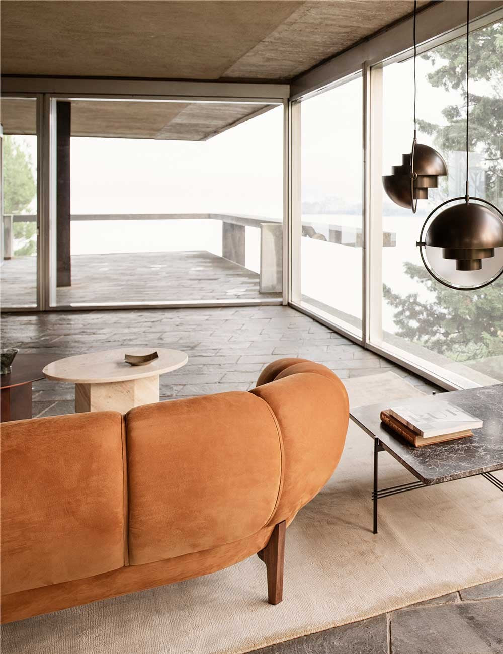 canapé croissant 3 places