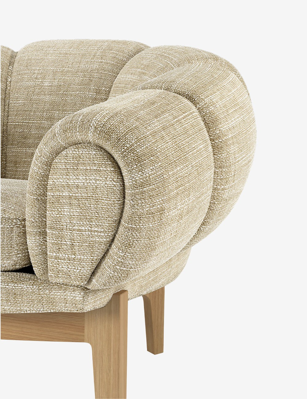 canapé croissant 3 places