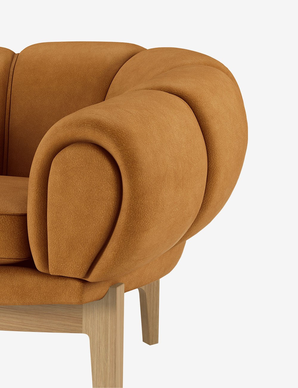 canapé croissant 3 places