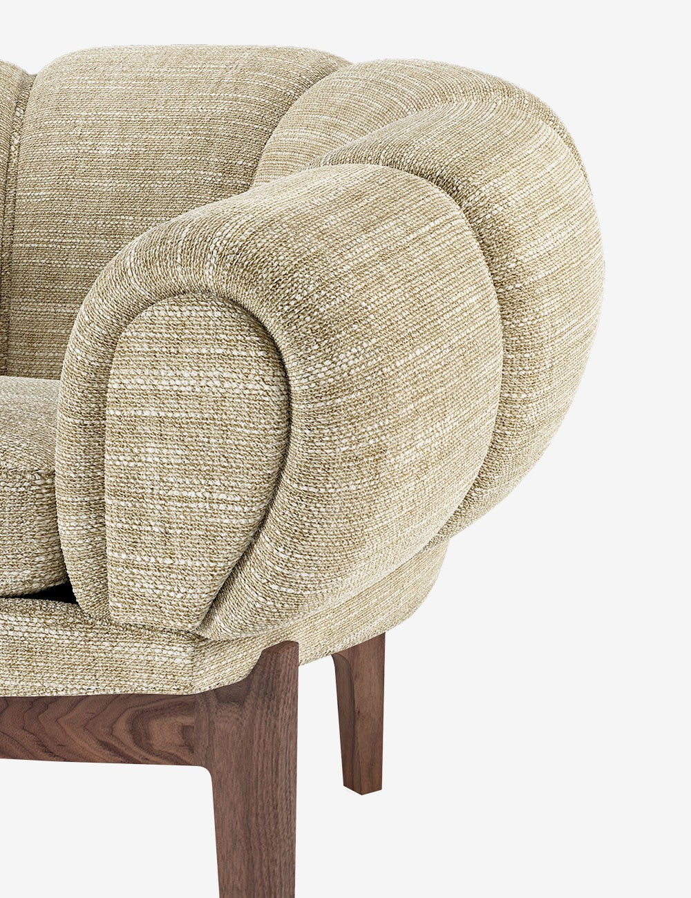 canapé croissant 3 places