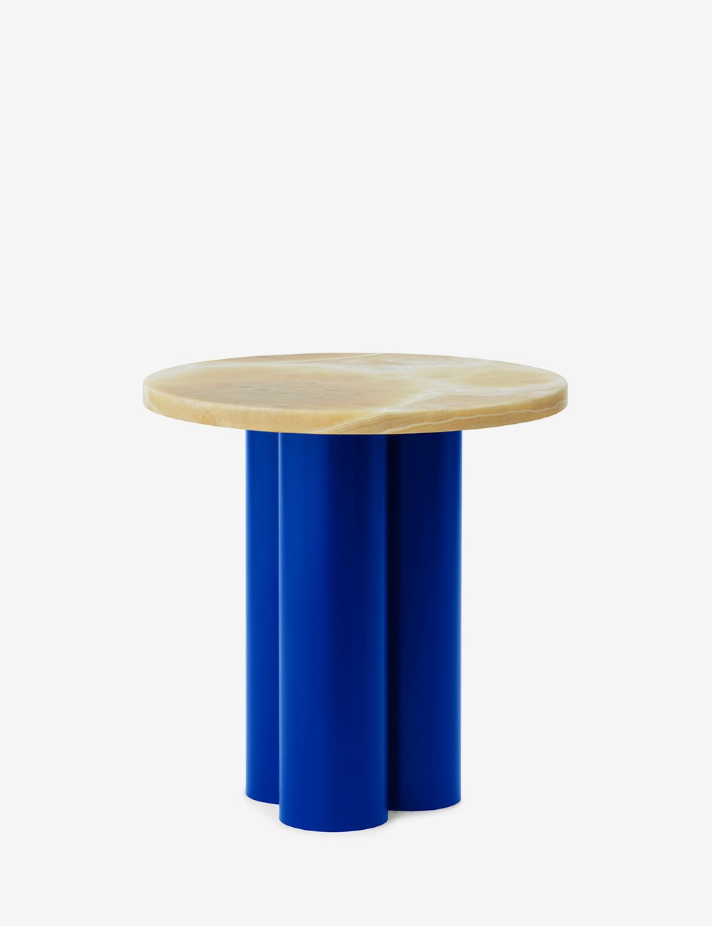 cette table bleu vif