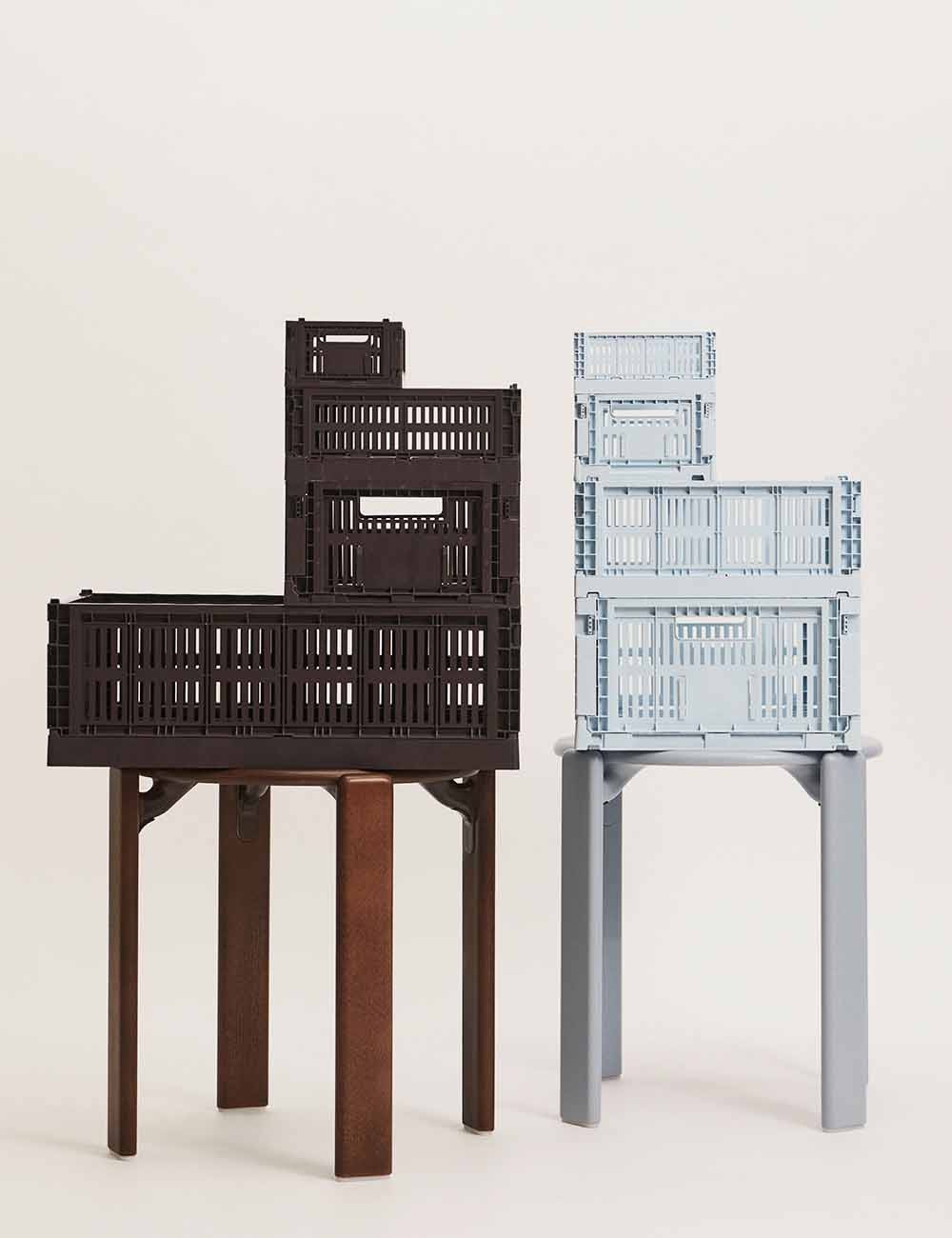 cassa di fieno colorata grande quadrata