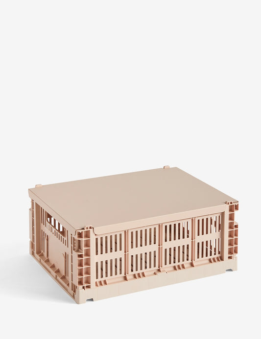 hay colour crate lid metal medium