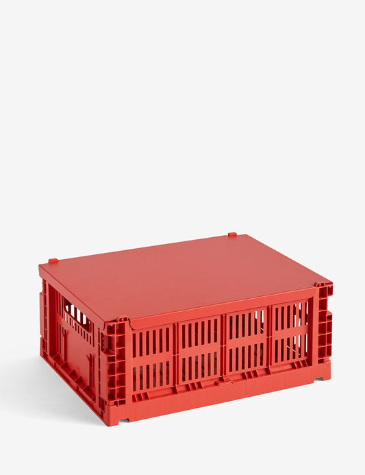 hay colour crate lid metal medium