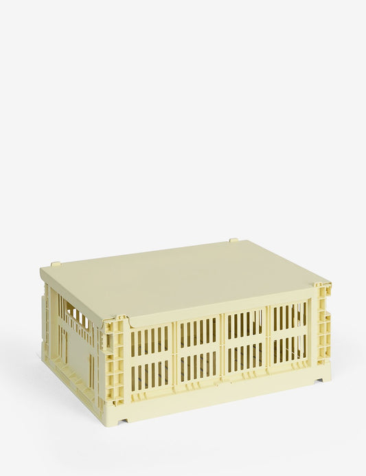 hay colour crate lid metal medium
