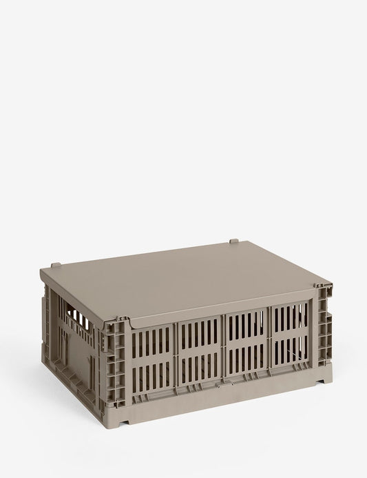 hay colour crate lid metal medium