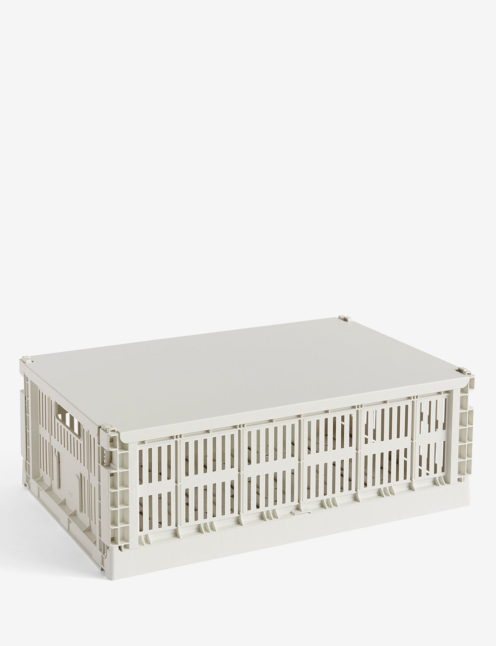 HAY COLOUR CRATE LID METAL LARGE
