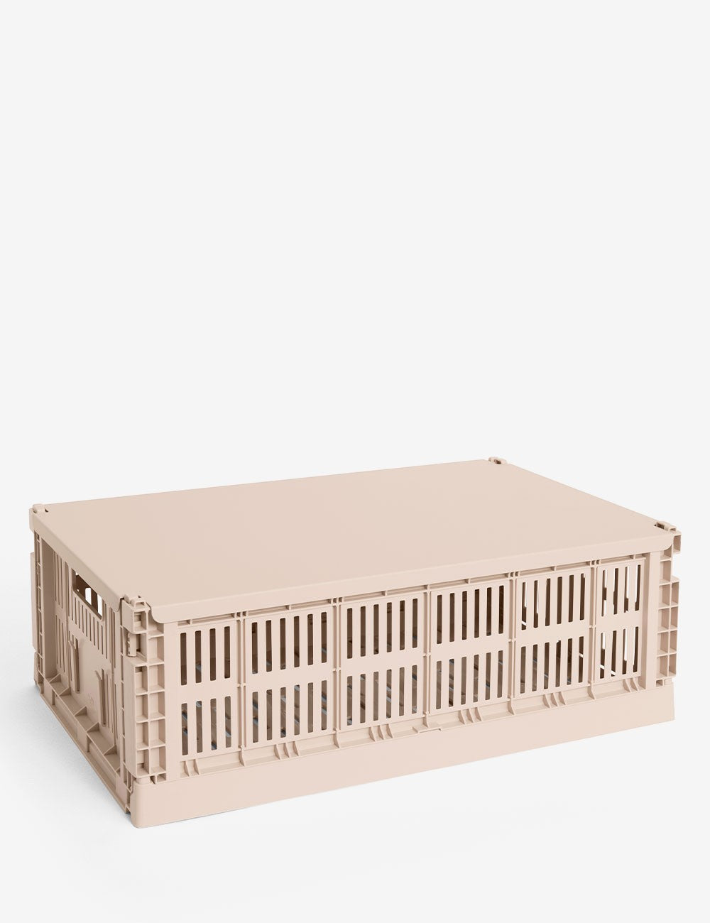 HAY COLOUR CRATE LID METAL LARGE