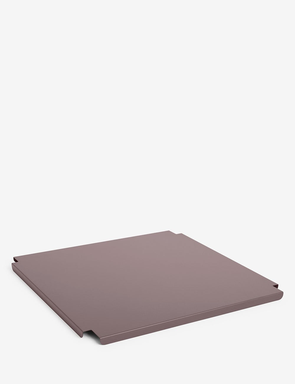 coperchio per cassa color fieno in metallo grande quadrato