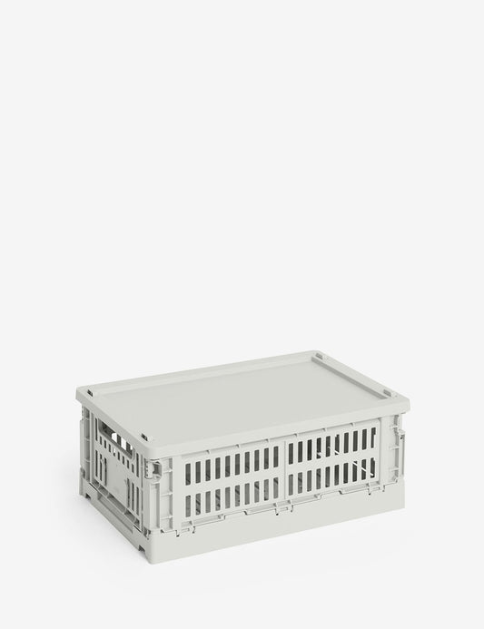 hay colour crate lid plastic small