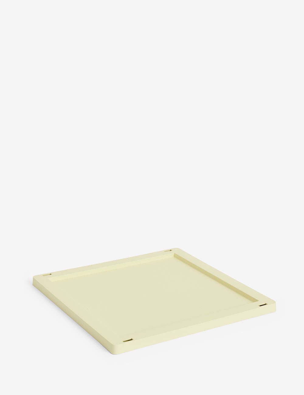 hay colour crate lid plastic medium square / cube
