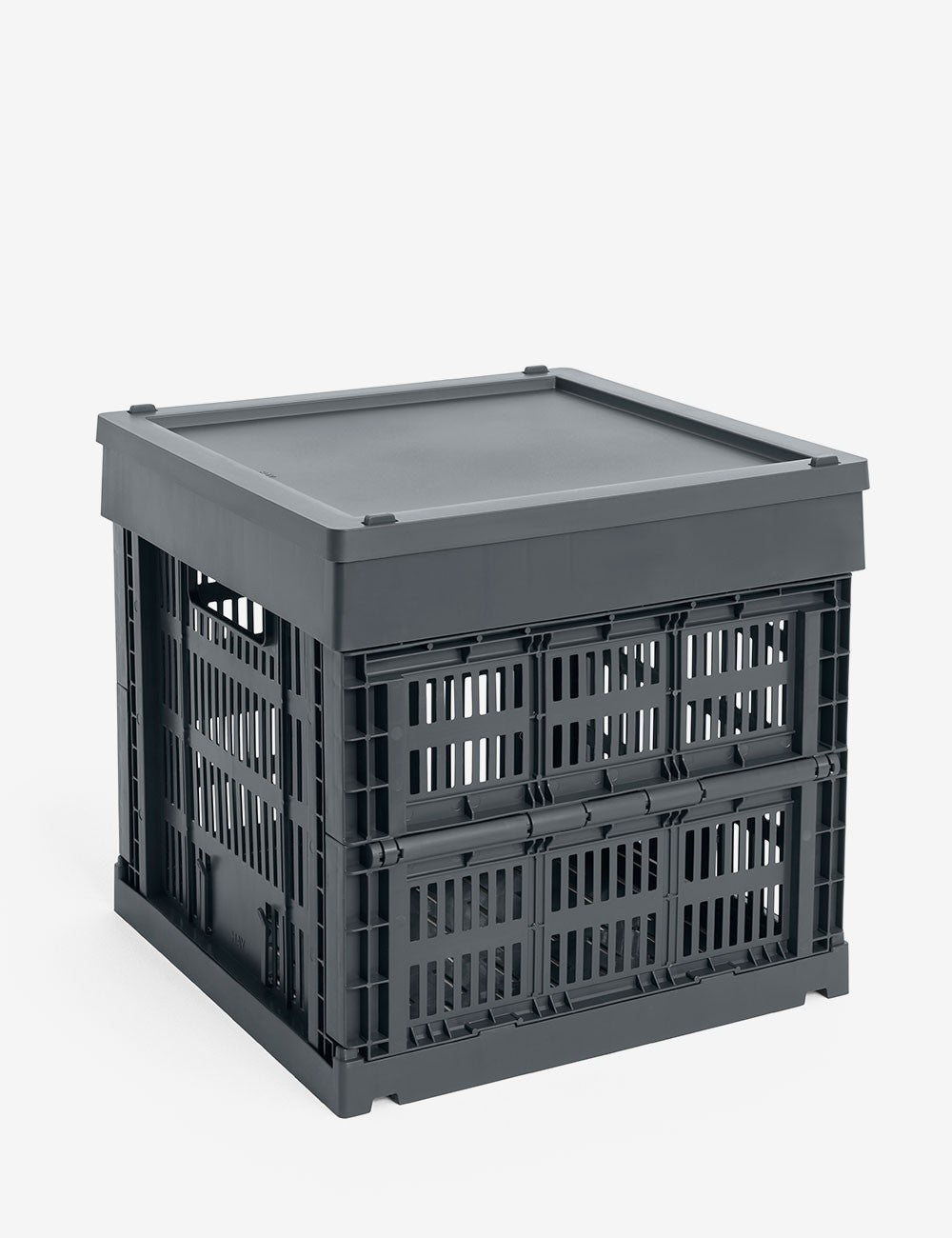 hay colour crate lid plastic medium square / cube