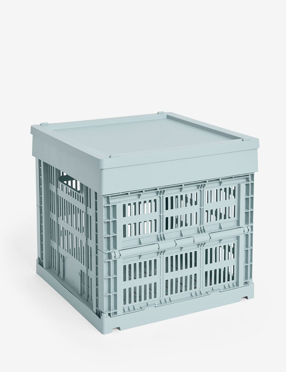 hay colour crate lid plastic medium square / cube
