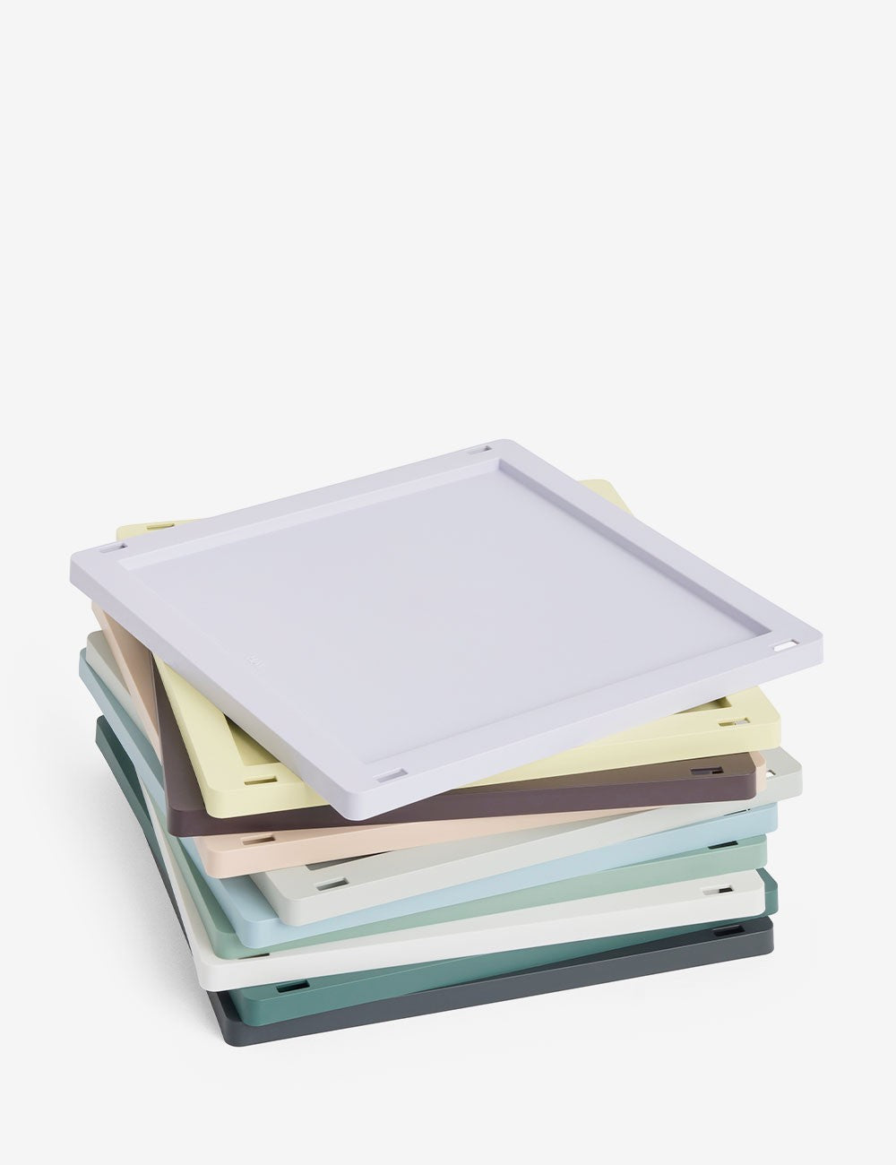 hay colour crate lid plastic medium square / cube