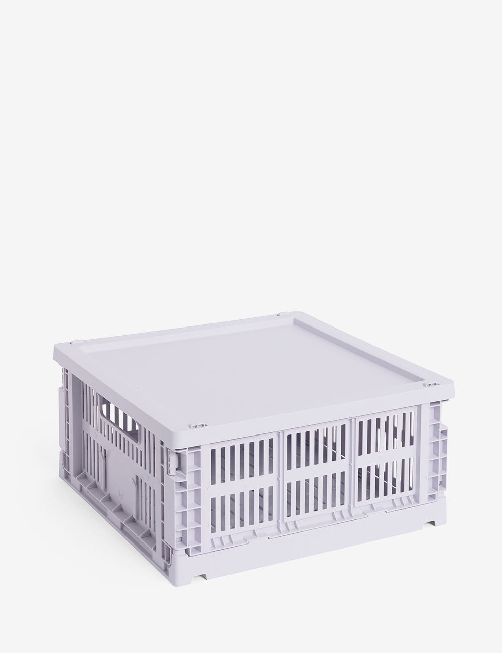 hay colour crate lid plastic medium square / cube
