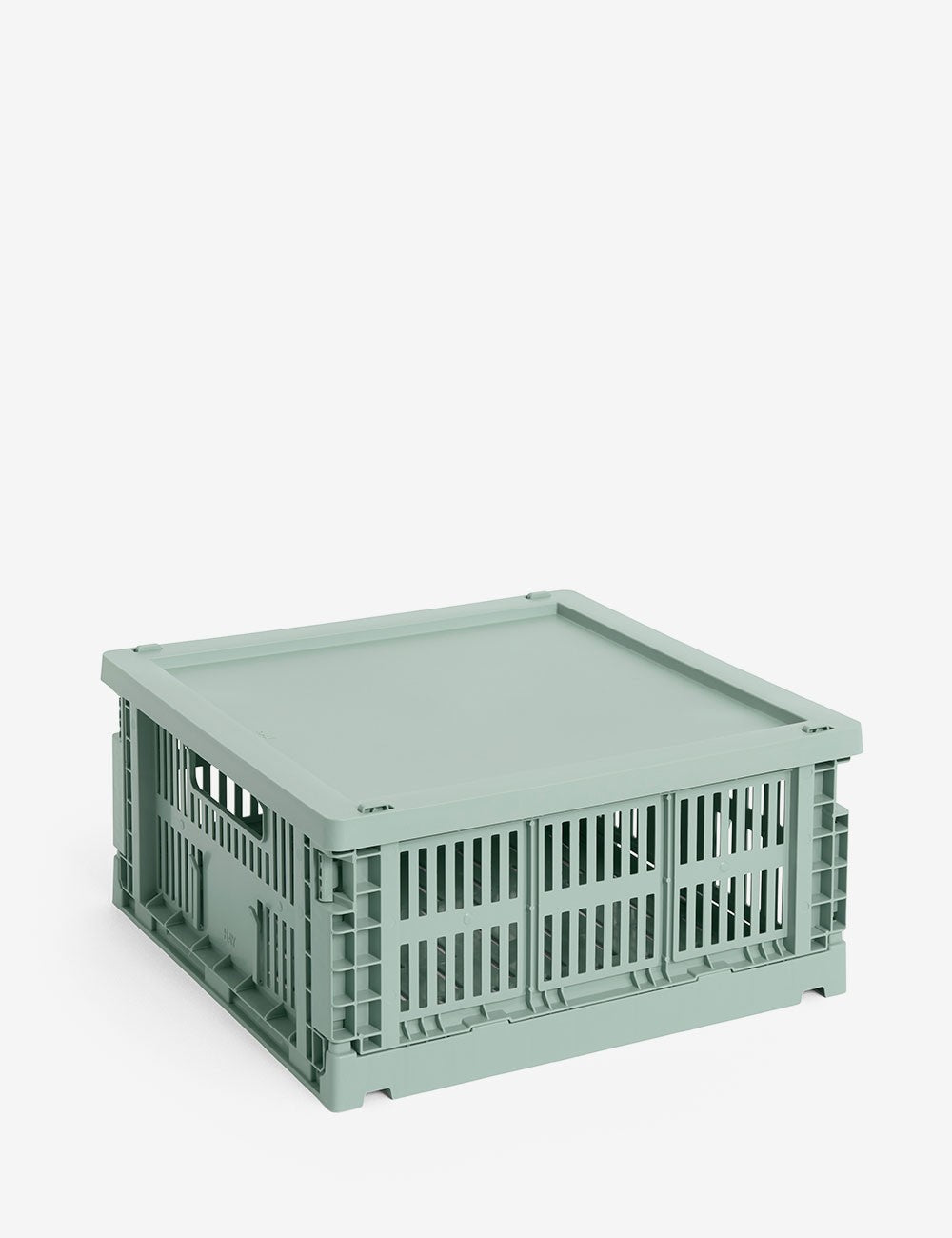 hay colour crate lid plastic medium square / cube