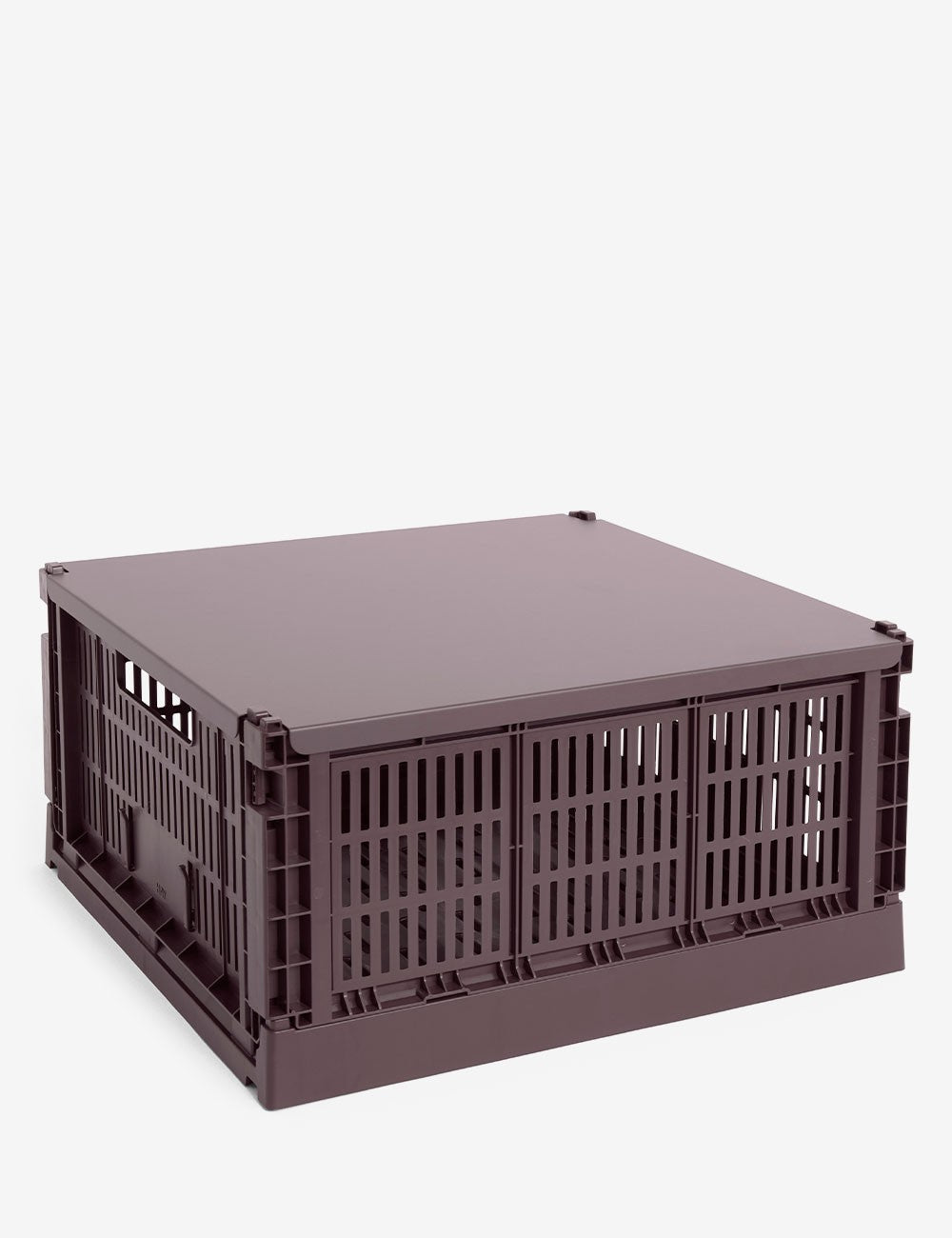 hay colour crate lid plastic large square