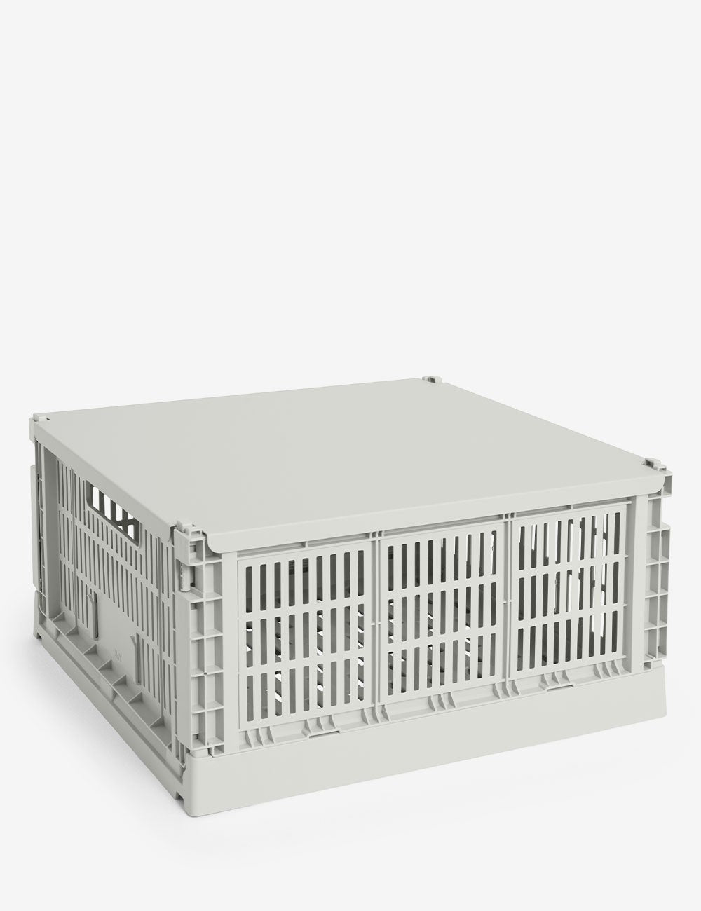 hay colour crate lid plastic large square
