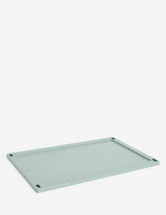 hay colour crate lid plastic large