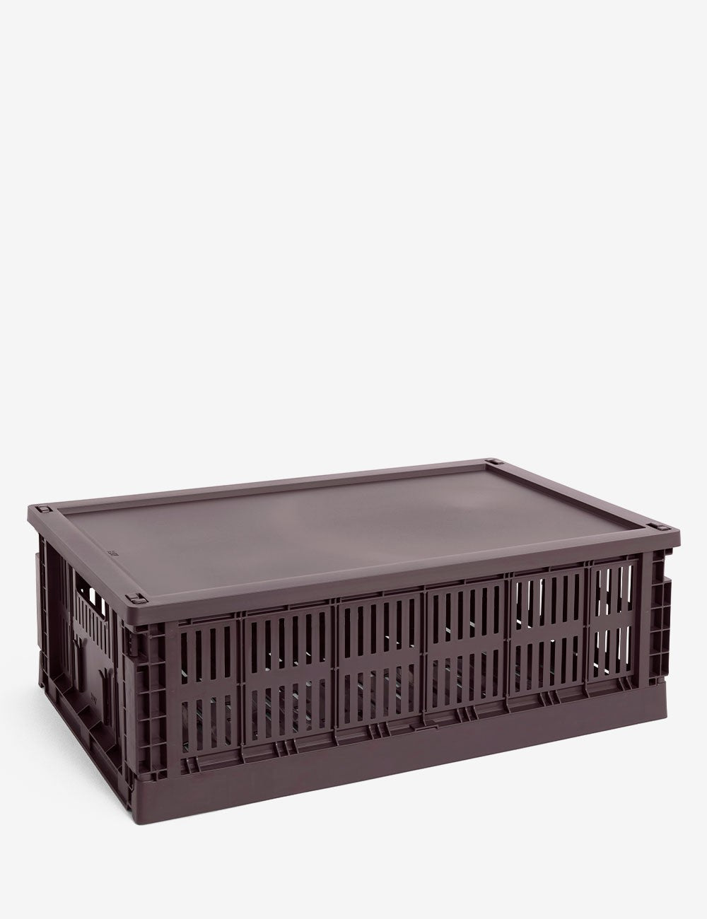 hay colour crate lid plastic large