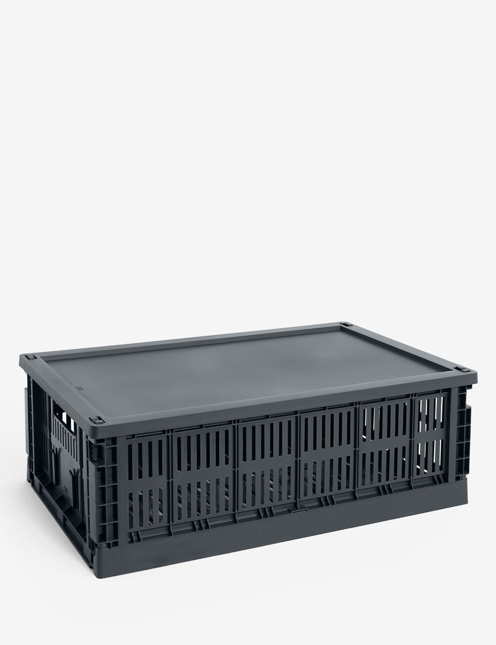 hay colour crate lid plastic large
