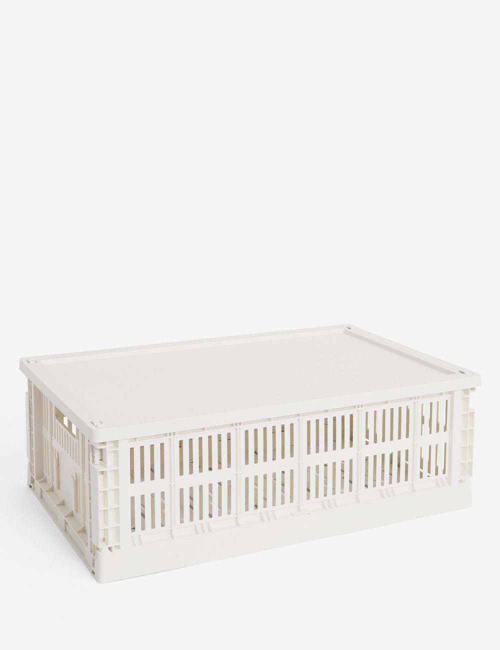 hay colour crate lid plastic large