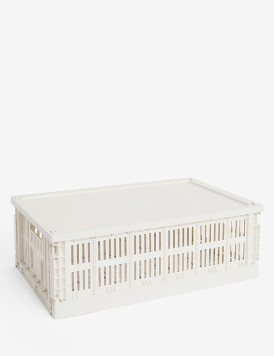 hay colour crate lid plastic large
