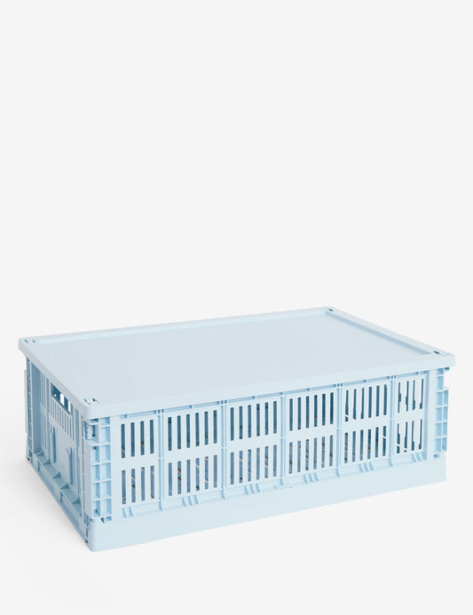 hay colour crate lid plastic large