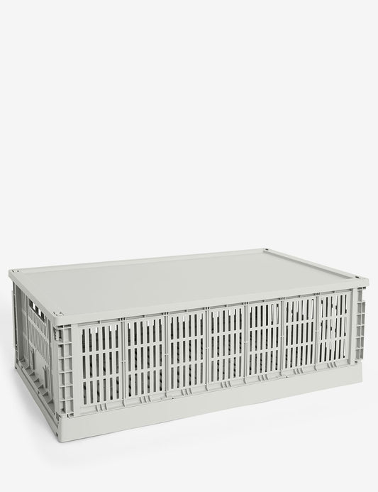 hay colour crate lid plastic x-large