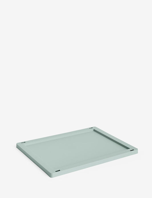 hay colour crate lid plastic medium