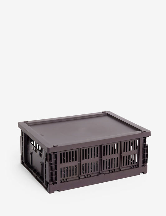 hay colour crate lid plastic medium