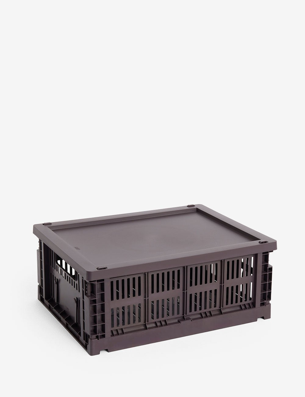 hay colour crate lid plastic medium