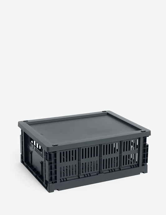 hay colour crate lid plastic medium