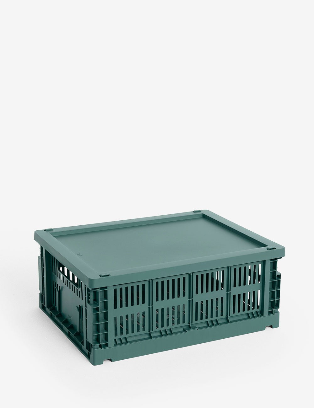 hay colour crate lid plastic medium
