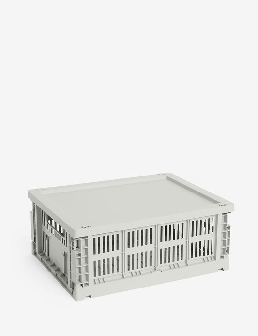 hay colour crate lid plastic medium