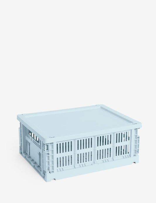 hay colour crate lid plastic medium