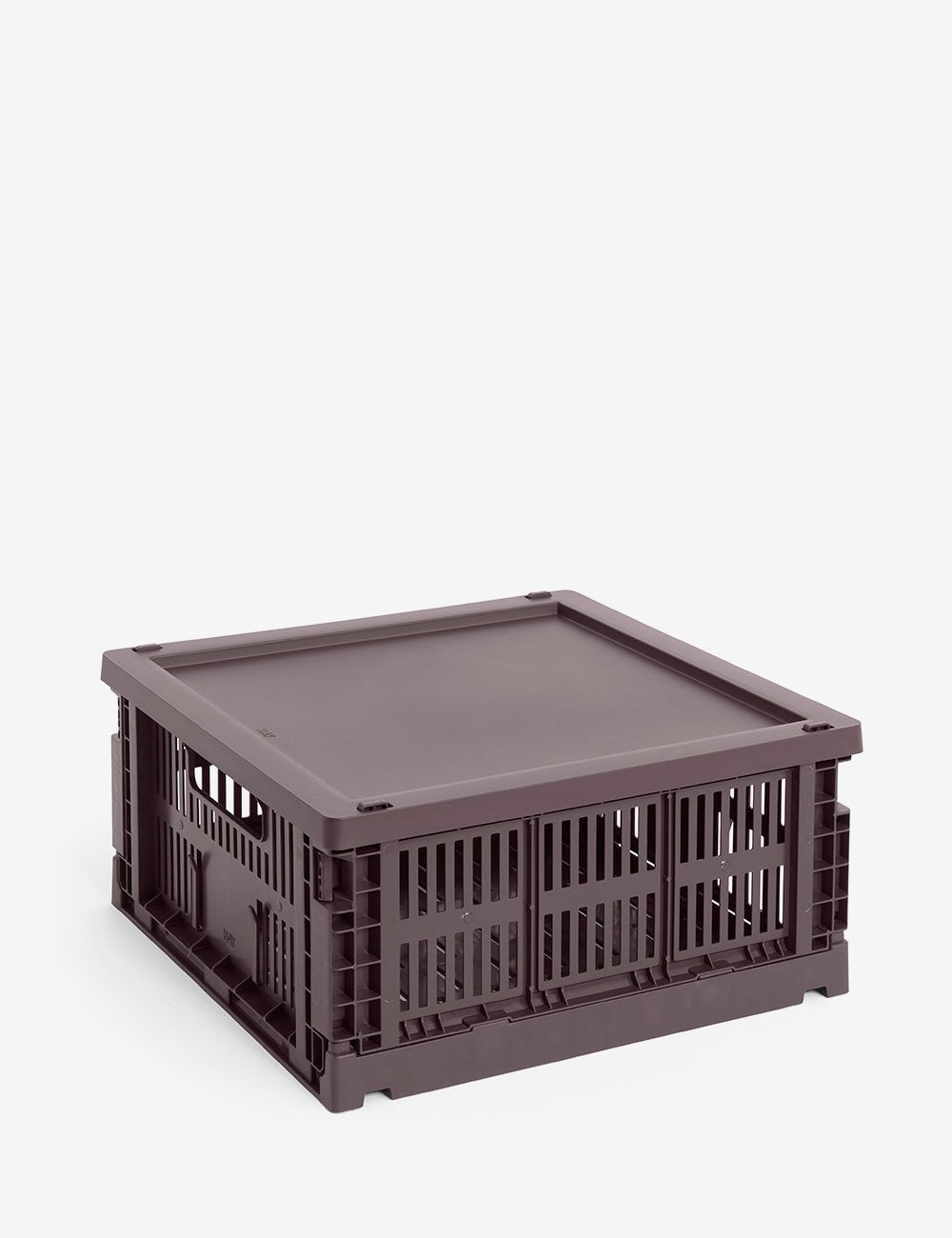 hay colour crate lid plastic medium square / cube