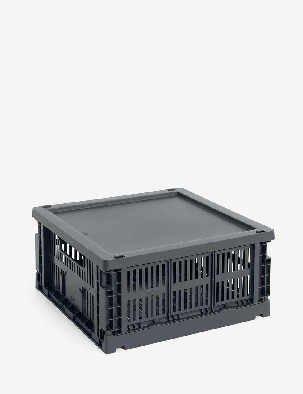 hay colour crate lid plastic medium square / cube