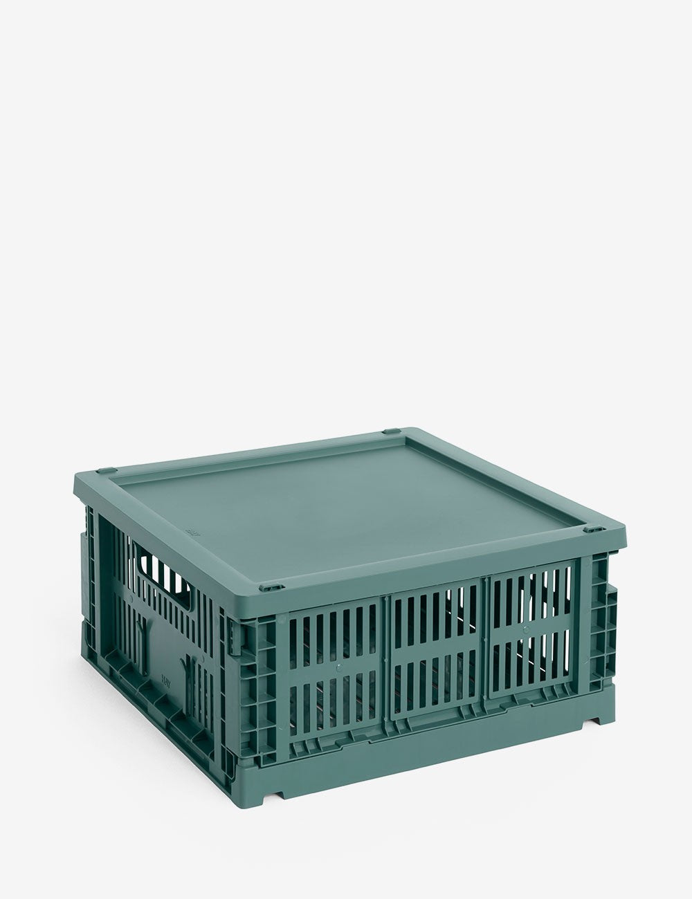 hay colour crate lid plastic medium square / cube