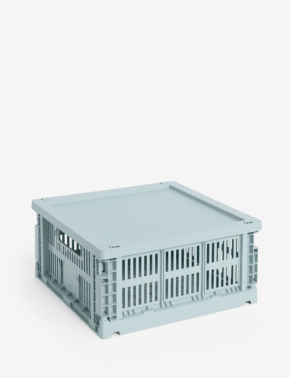 hay colour crate lid plastic medium square / cube