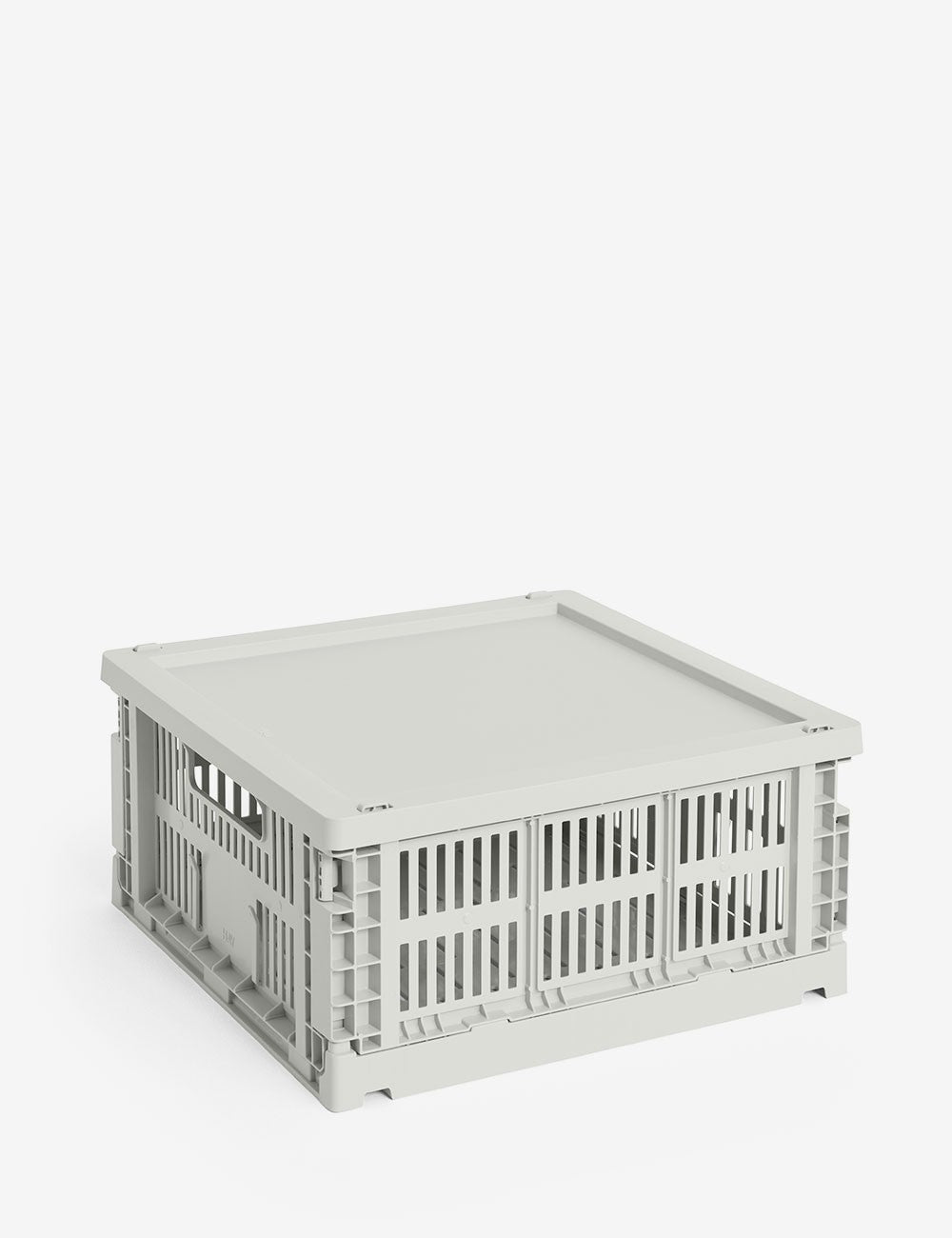 hay colour crate lid plastic medium square / cube
