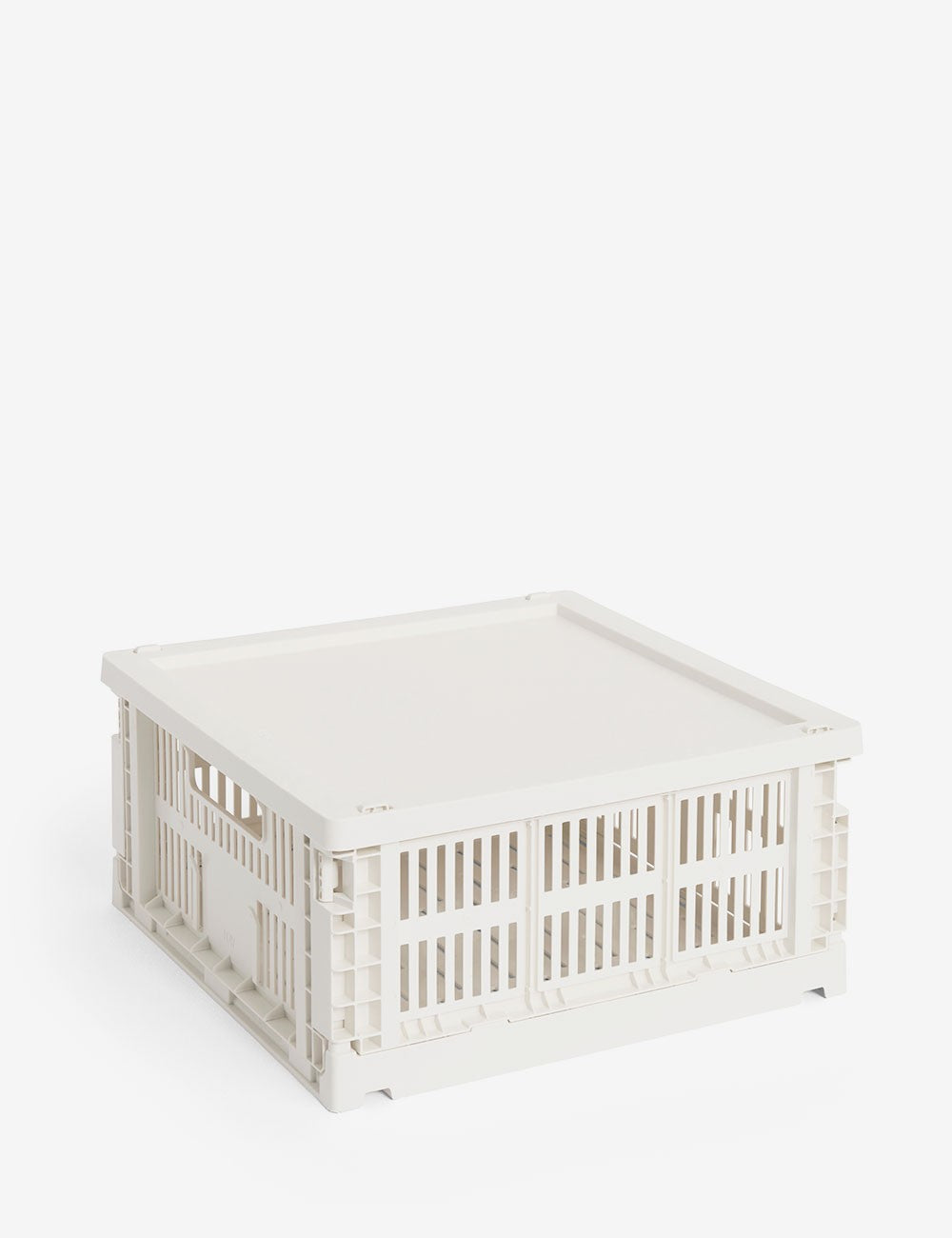 hay colour crate lid plastic medium square / cube