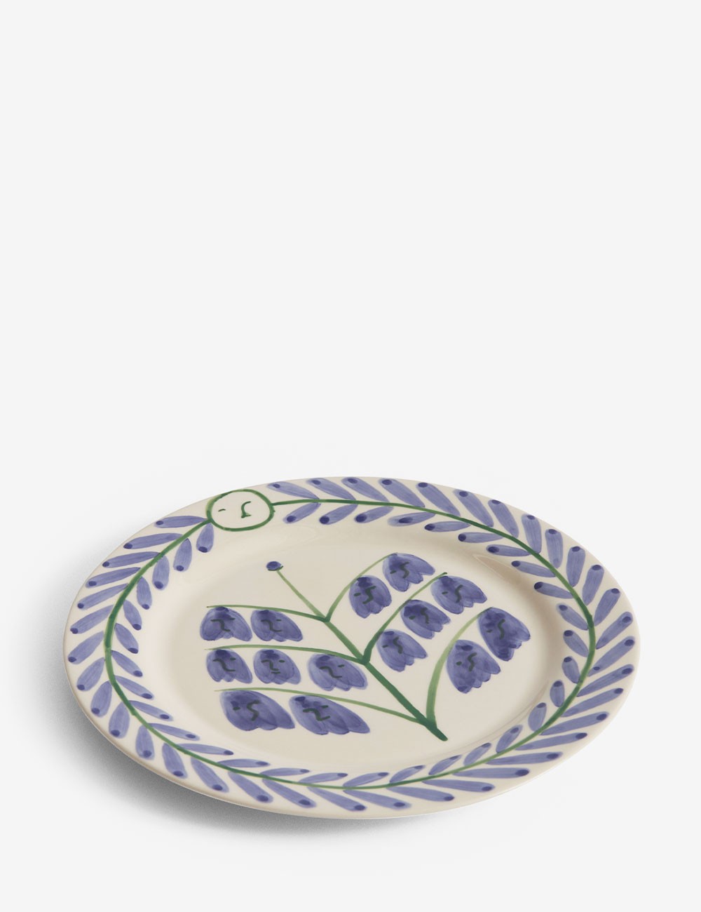 La Pittura plate Bluebells Ø24