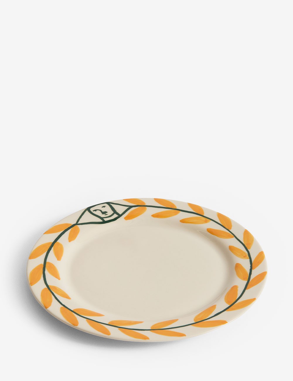 Assiette La Pittura Golden Leaf Ø24