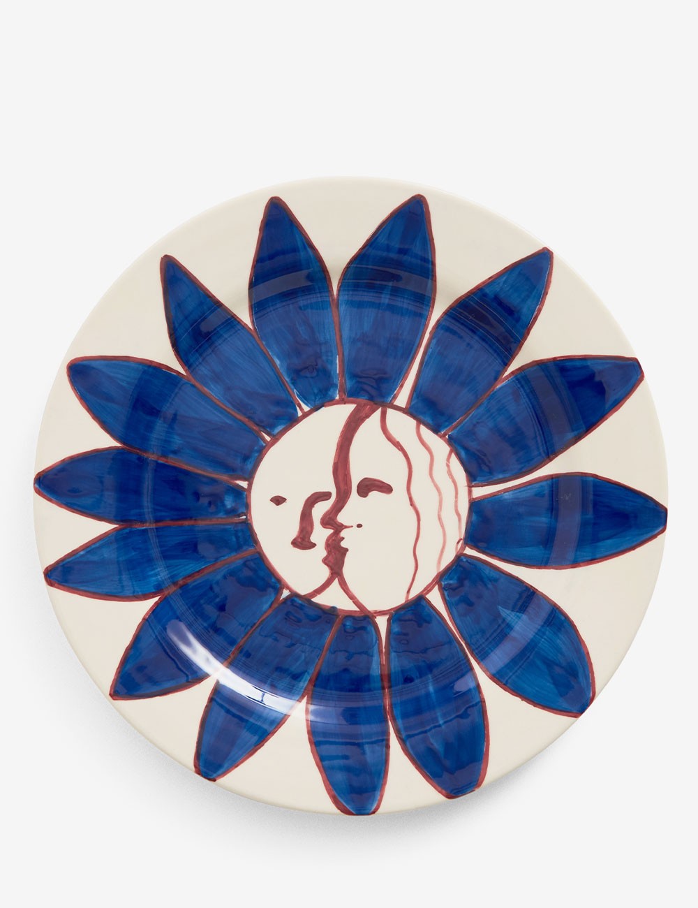 Plato La Pittura Deep Blue Flower Ø28,5