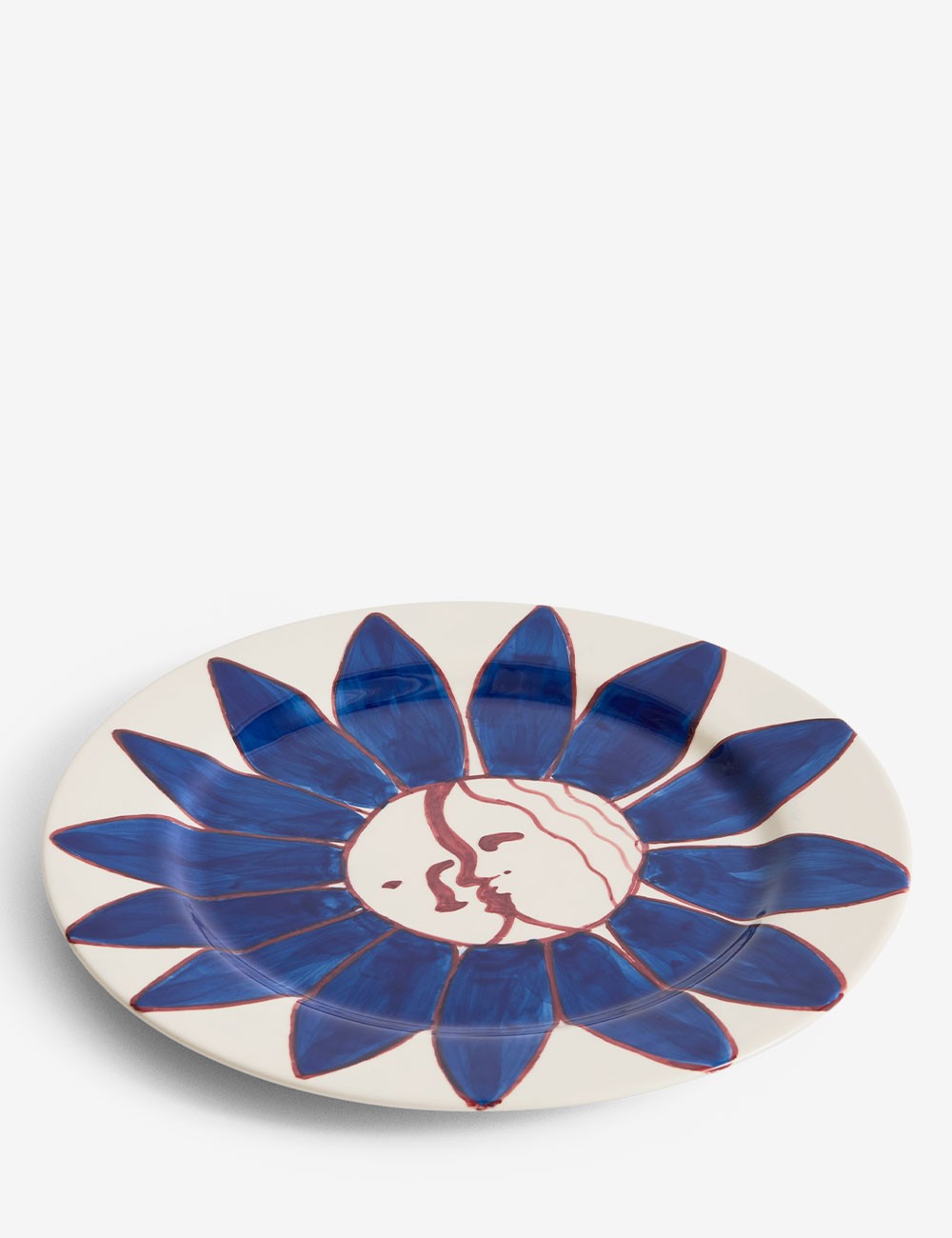 Plato La Pittura Deep Blue Flower Ø28,5