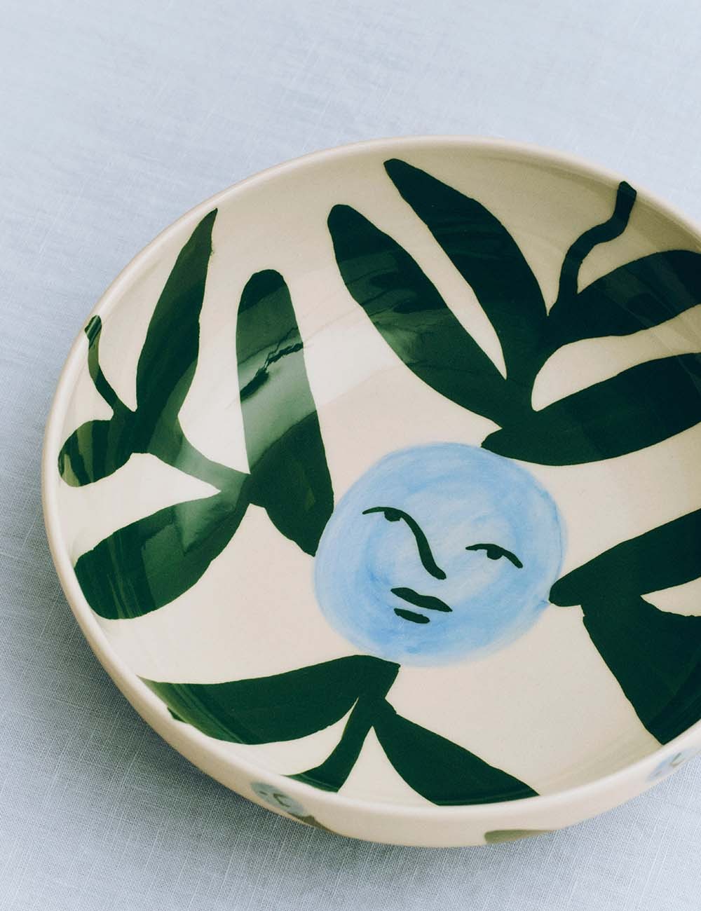 Ciotola La Pittura  Moon Face Vine Ø18