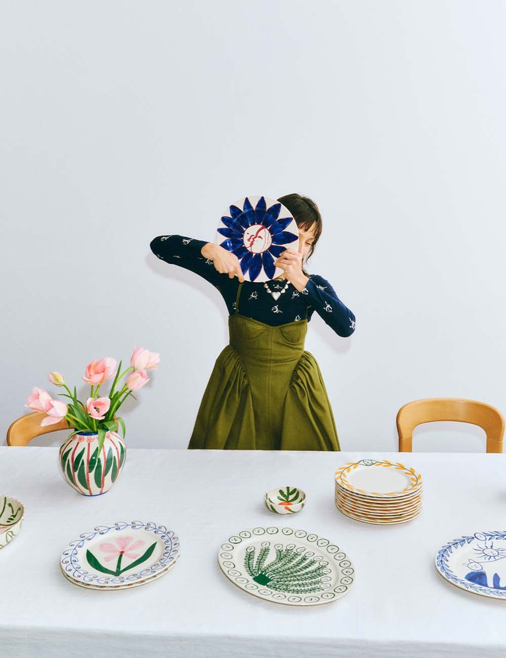 la pittura oval serving platter