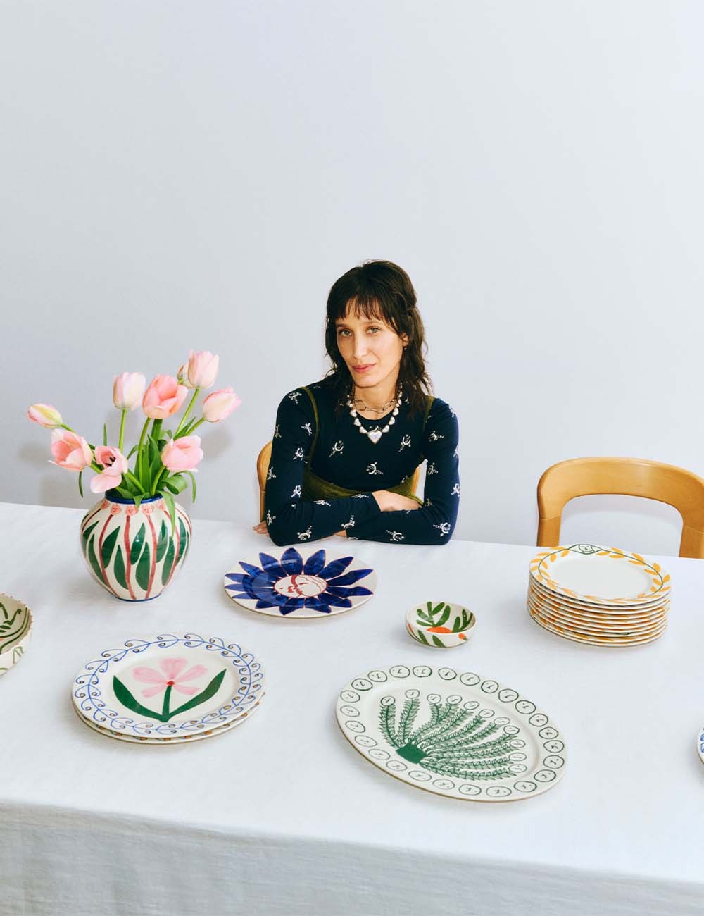 la pittura oval serving platter