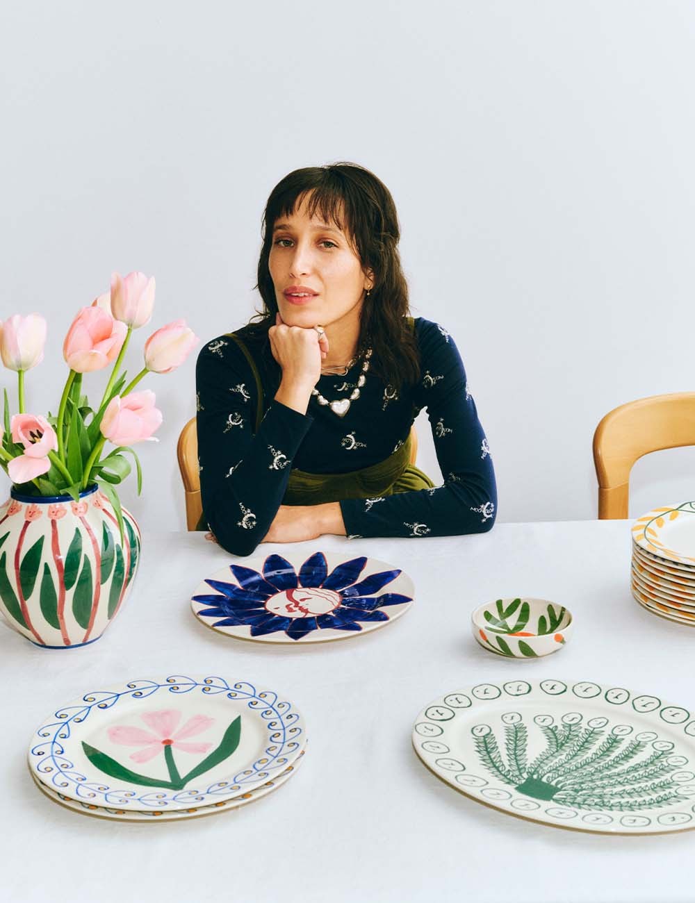 la pittura oval serving platter